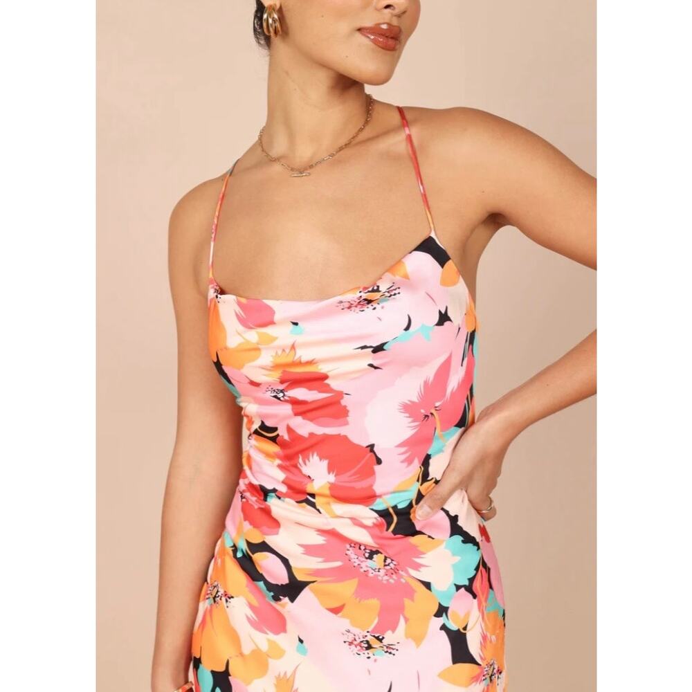 Petal & Pup Pink Multi Floral Midi Dress